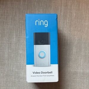 Ring Camera Doorbell in Silver and Black